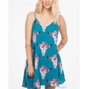 Strappy skull flower dress